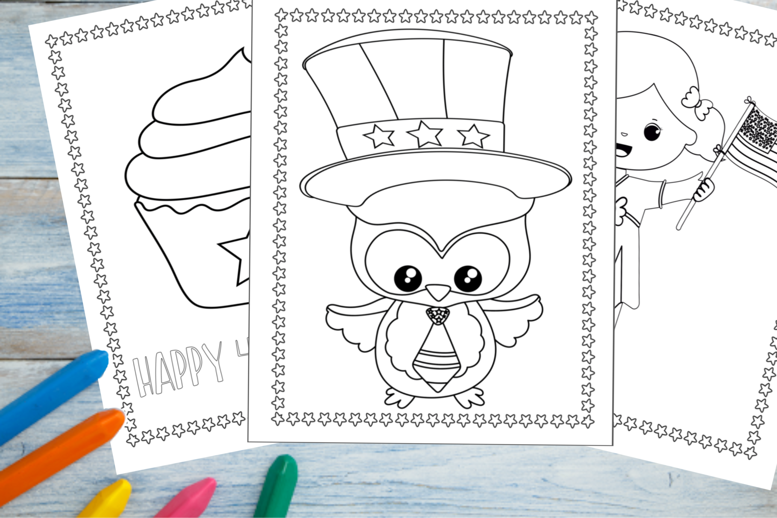 Printable th of july coloring pages