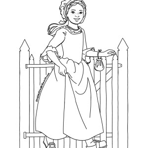 American girl doll samantha parkington coloring page printable