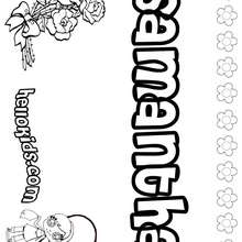 Samantha coloring pages