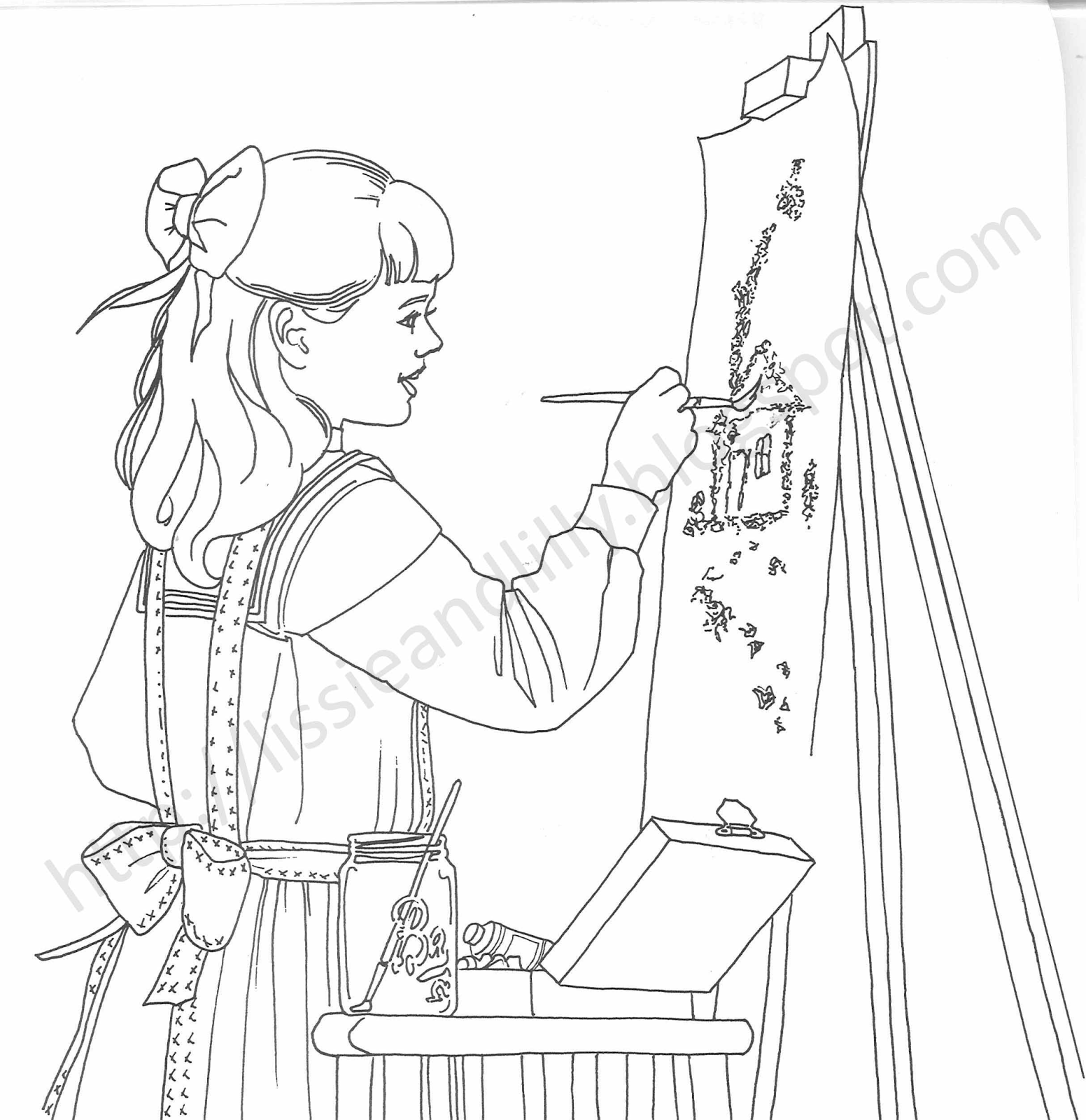 Lissie lilly coloring pages