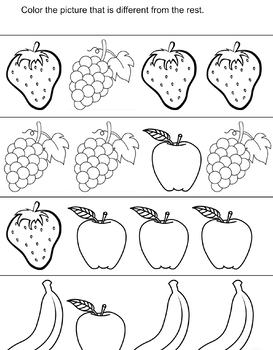 Same or different worksheet by hudsons learning garden tpt