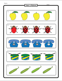 Same and different worksheets