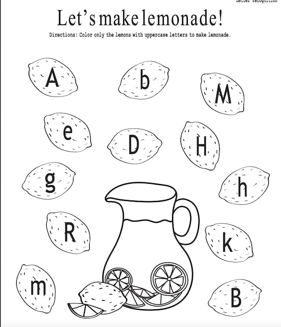 Childrens kindergarten worksheets pdf printable coloring pages instant download kids coloring pages