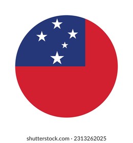 Flat samoa flag stock photos