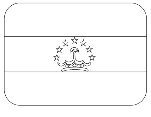 Flag of tajikistan emoji coloring page free printable coloring pages