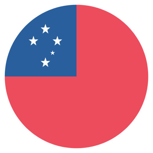 Emoji one wall icon samoa flag