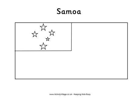 Samoa flag louring page samoa flag flag loring pages samoa