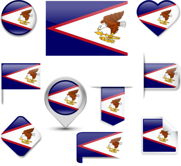 American samoa flag stock photos pictures royalty