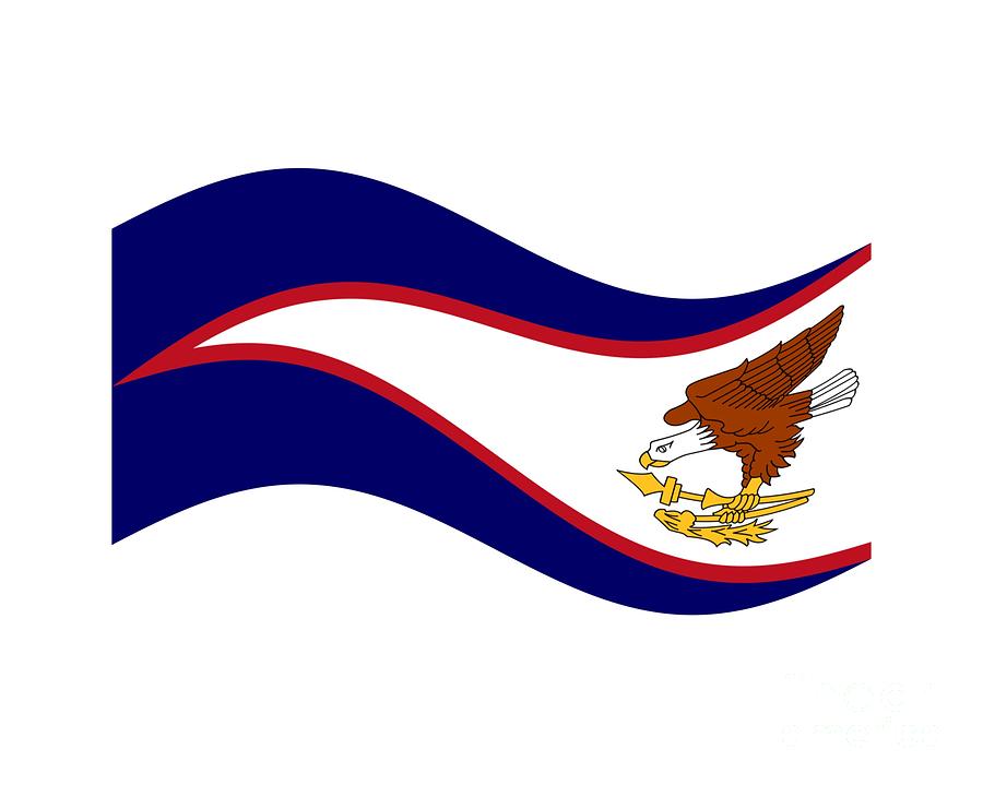 American samoa flag digital art by frederick holiday