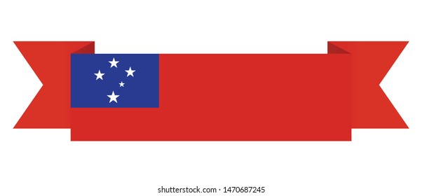 Samoa flag simple vector samoa flag stock vector royalty free