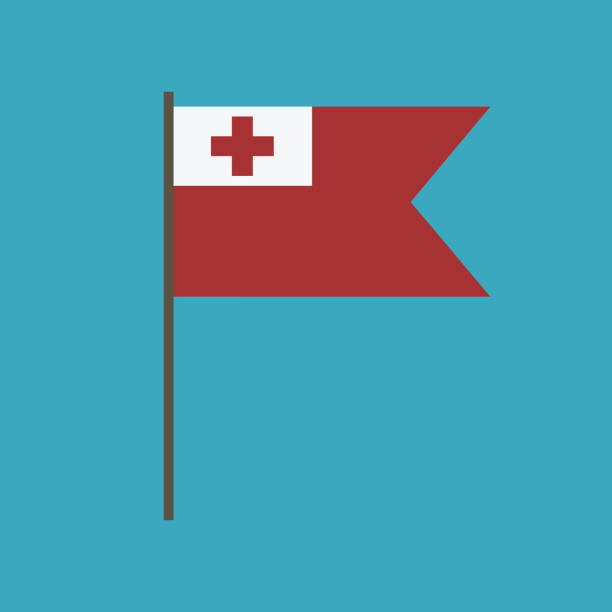 Tonga flag illustrations royalty