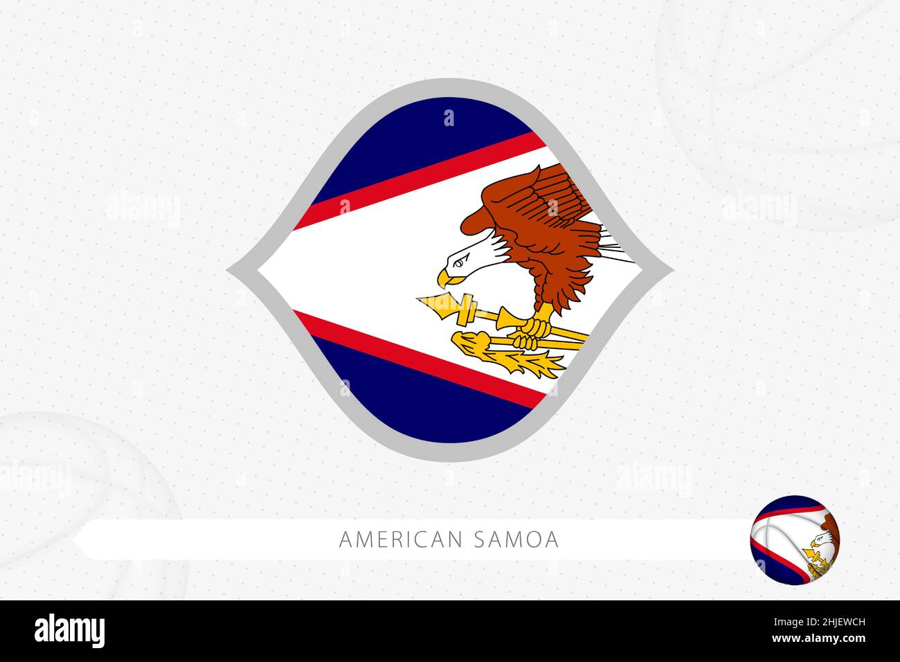 National flag american samoa eagle hi