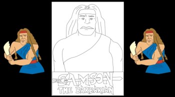 Samson coloring pages