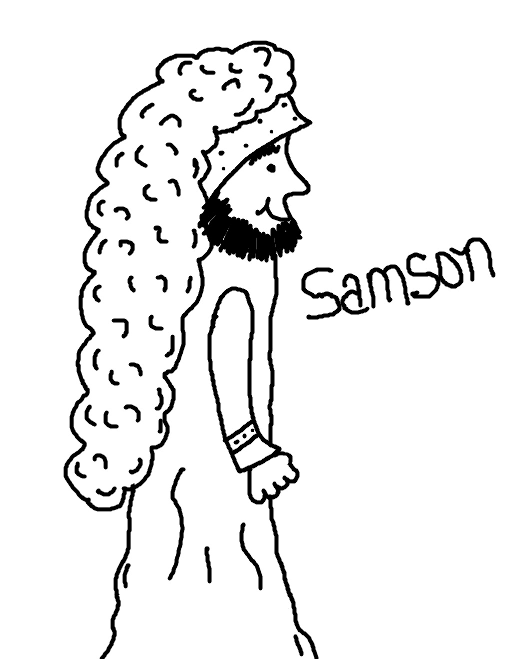 Church house collection blog samson and delilah coloring page