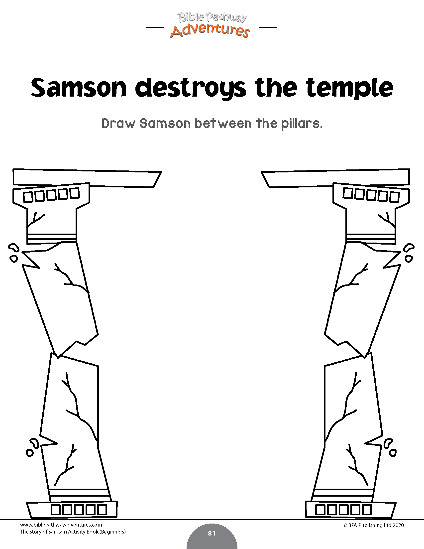 The story of samson activity book for beginners pdf â bible pathway adventures