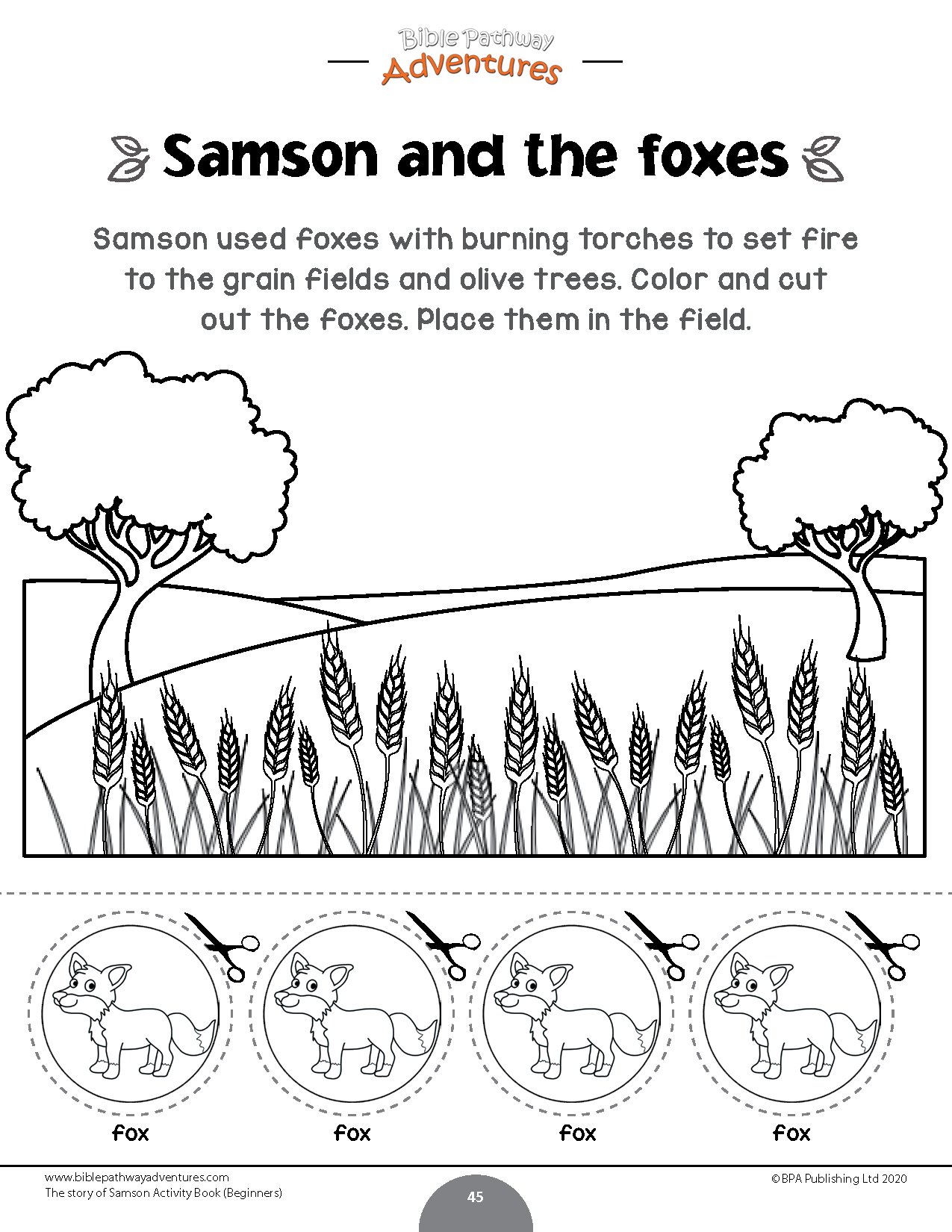 The story of samson activity book for beginners pdf â bible pathway adventures