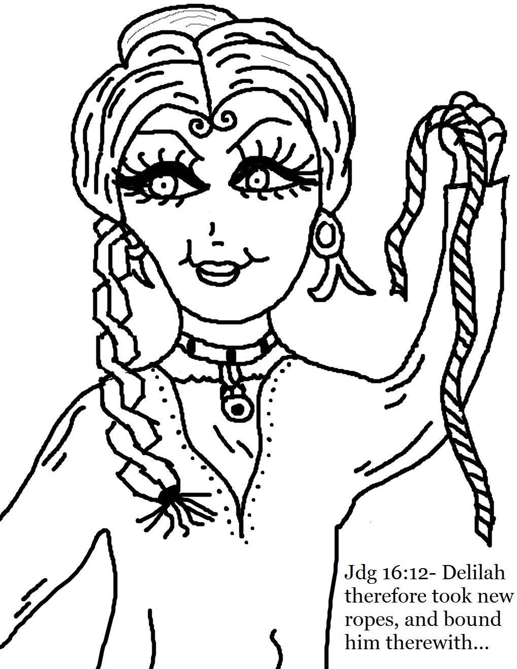 Church house collection blog samson and delilah coloring pages