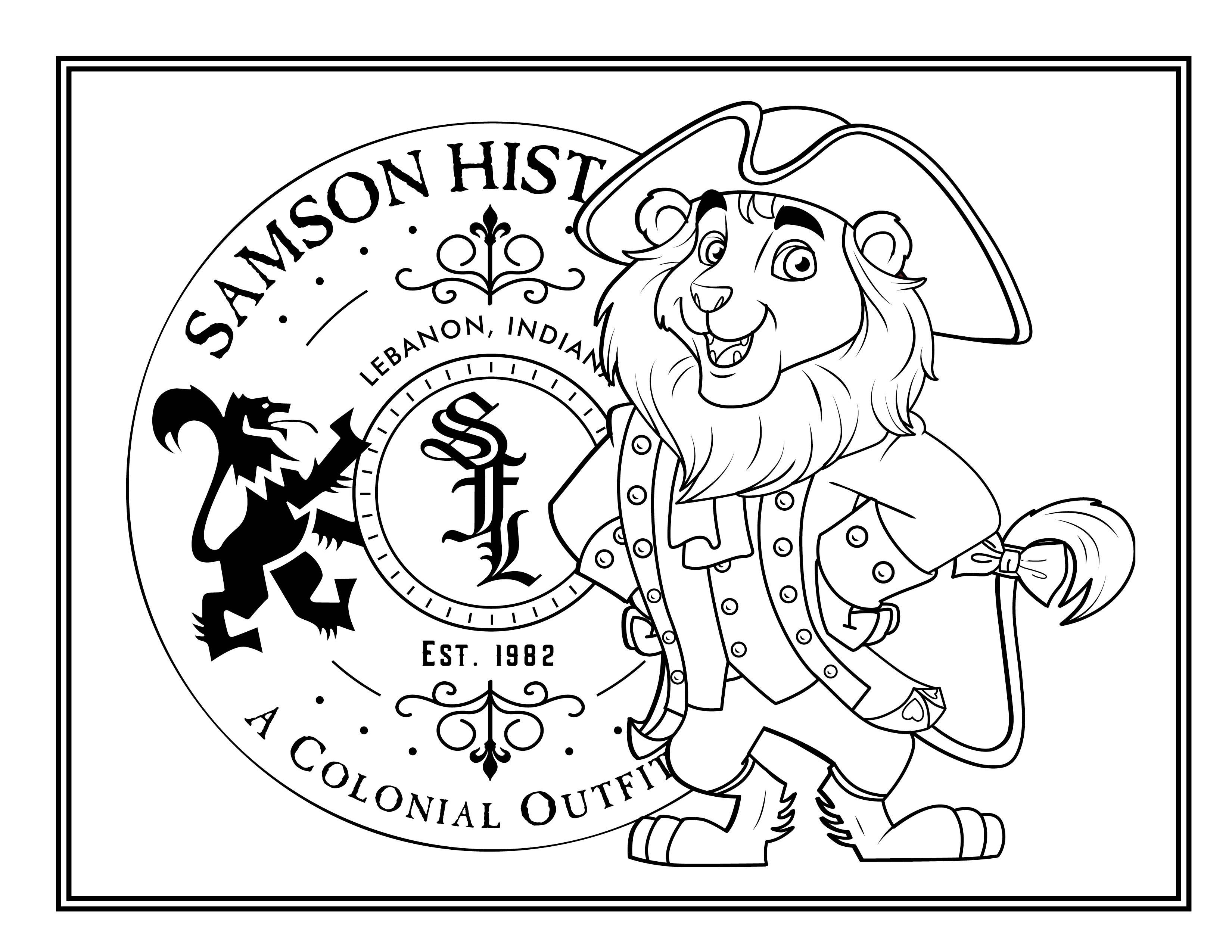 George the lion coloring sheets