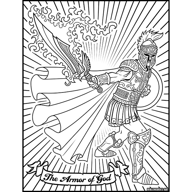 The heroes of the bible coloring pages