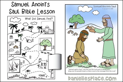 Samuel anoints saul bible lesson for children