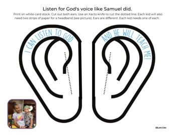 Listen to god bible story activity sheet samuel hears gods voice