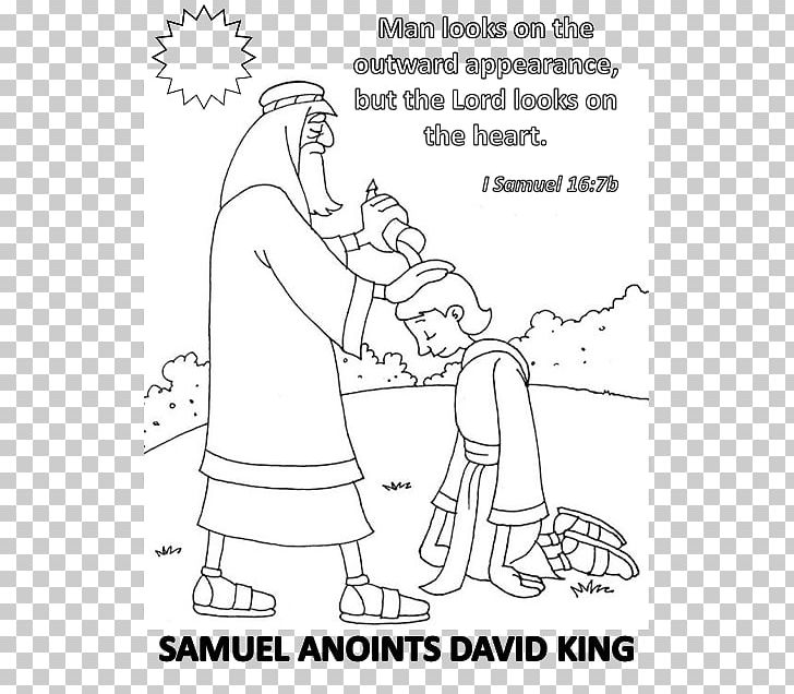 Books of samuel bible anointing samuel coloring book png clipart angle anointing area arm