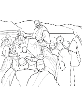 Baptism coloring page of samuel and david