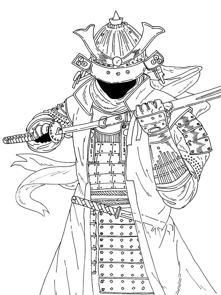 Samurai coloring pages printable for free download