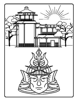 Samurai coloring pages by qetsy tpt