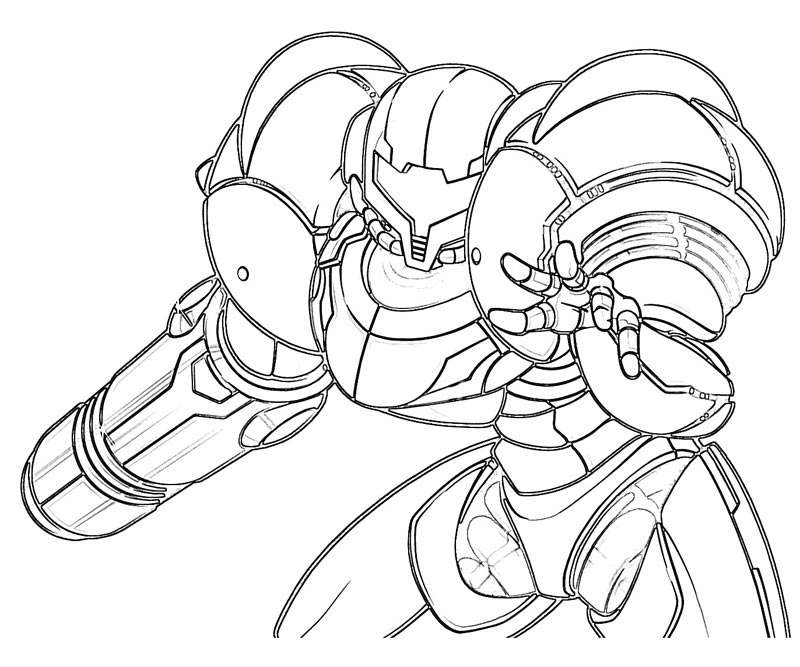 Samus aran coloring page