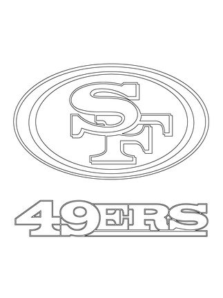 San francisco ers logo coloring page supercoloring football coloring pages san francisco ers logo coloring pages to print