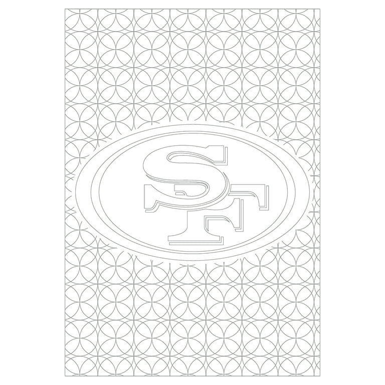 In the sports zone nfl adult coloring book san francisco ers