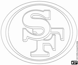 Free san francisco ers logo american football team in the nfc west division san francisco california coloring and â coloring pages nfl logo nfl teams logos