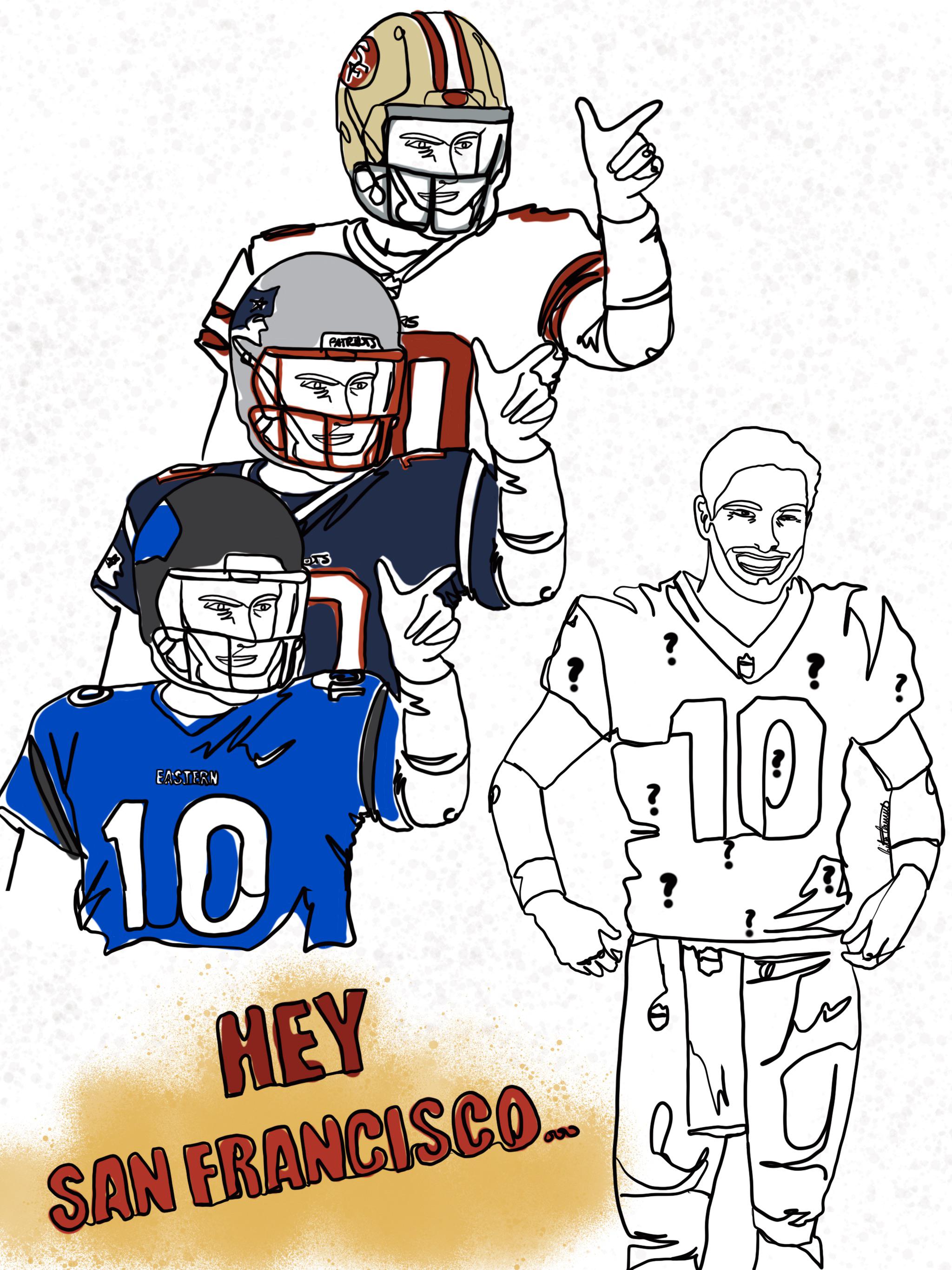 Drawing jimmy g everyday until he gets traded day rers