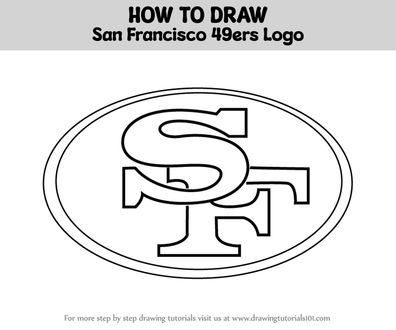 How to draw san francisco ers logo nfl step by step