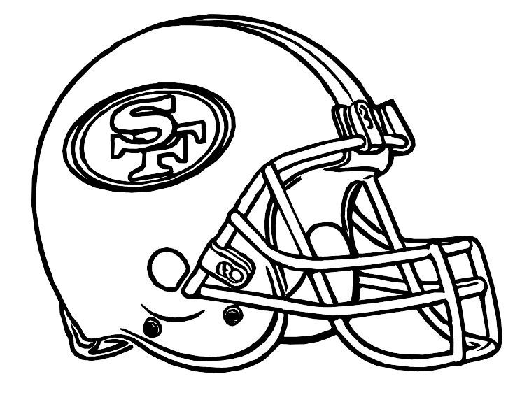 Download or print this amazing coloring page football helmet san francisco ers coloring pages football coloring pages coloring book pages coloring pages