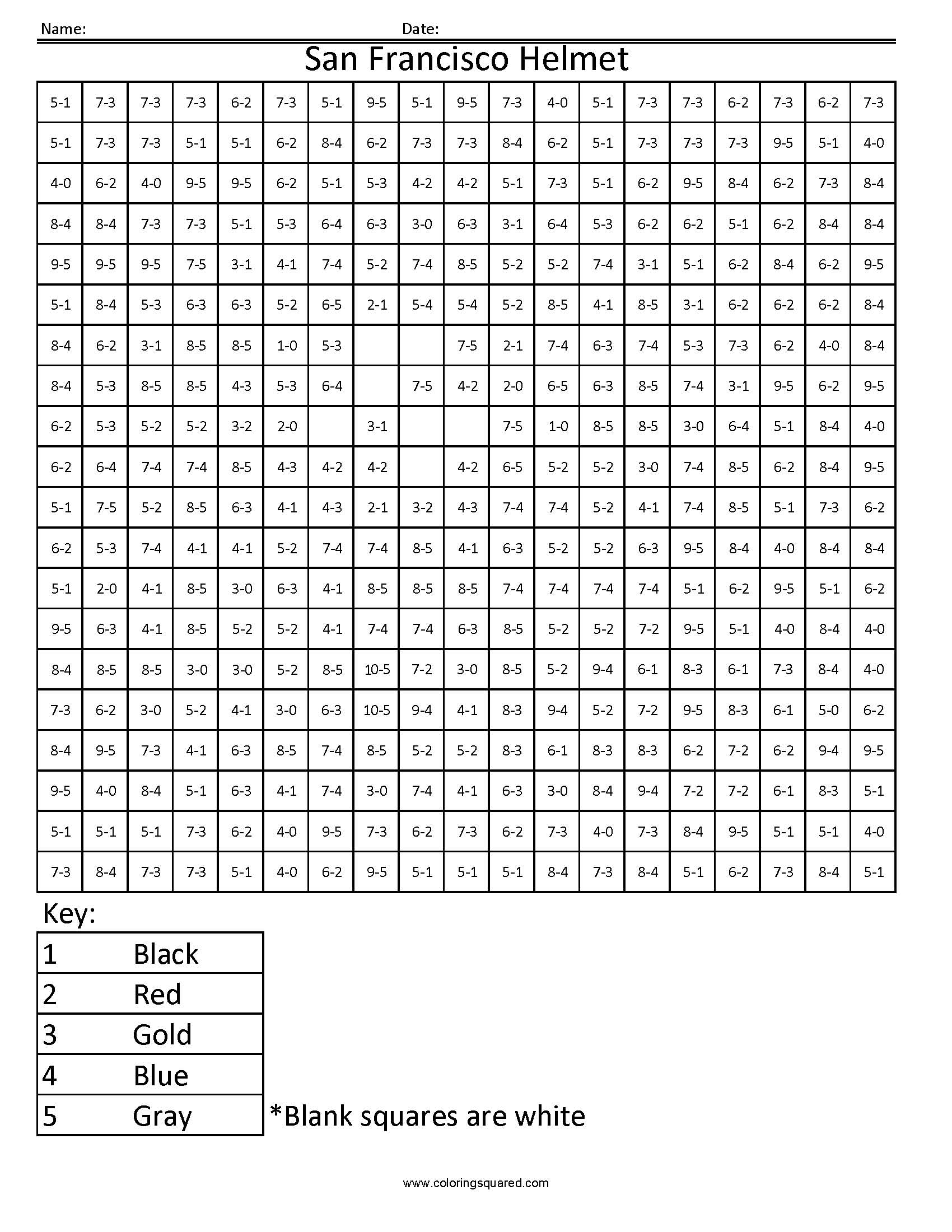 As san francisco ers nfl nfc math coloring pages