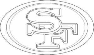 San francisco ers logo coloring page