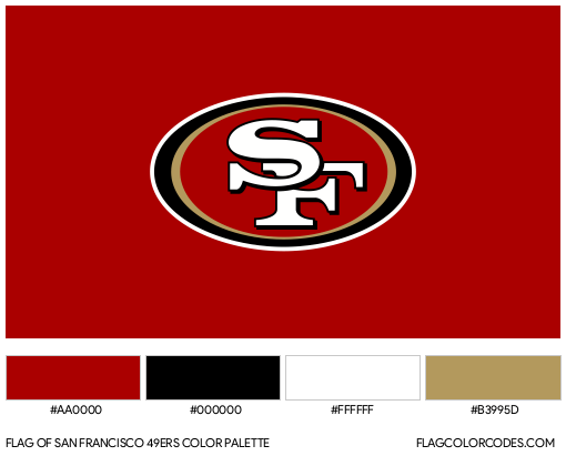 San francisco ers flag color codes