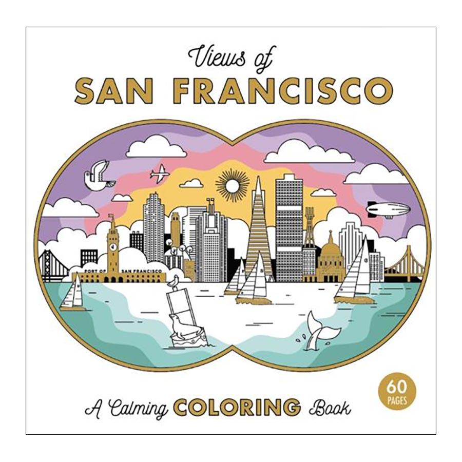 View of san francisco coloring book