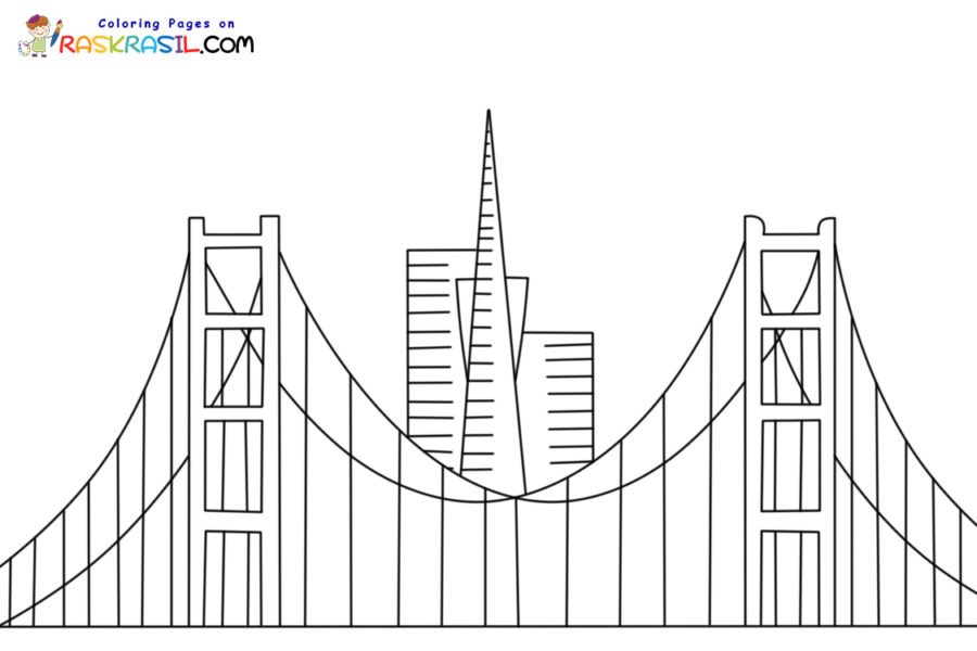 San francisco coloring pages printable for free download