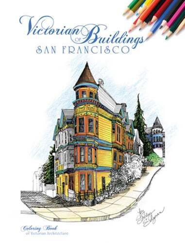 Victorian buildings of san francisco a coloring book by shirley salzman used