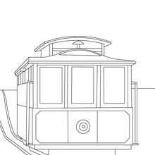 San francisco tramway coloring pages