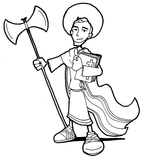 Saint jude thaddaeus coloring page i catholic coloring coloring pages catholic coloring sheets