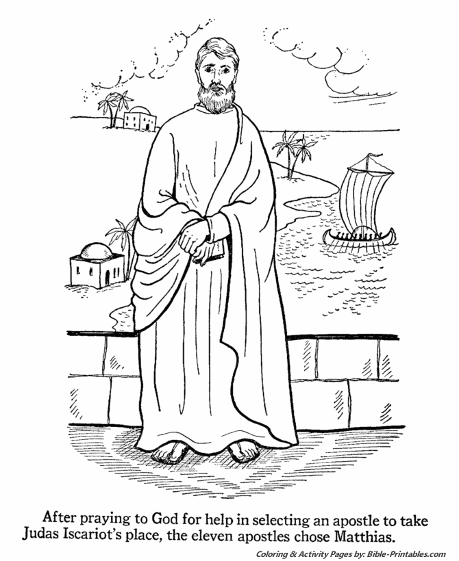 The apostles coloring pages