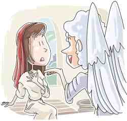 Angel foretells jesus birth to mary luke