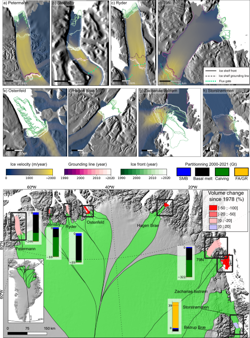 Rapid disintegration and weakening of ice shelves in north greenland munications