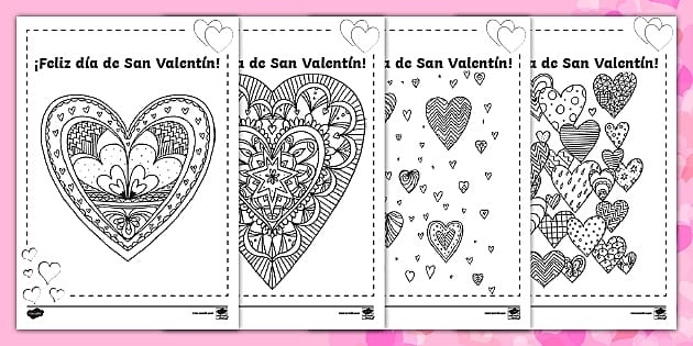 Ð spanish valentines day mindfulness louring sheets