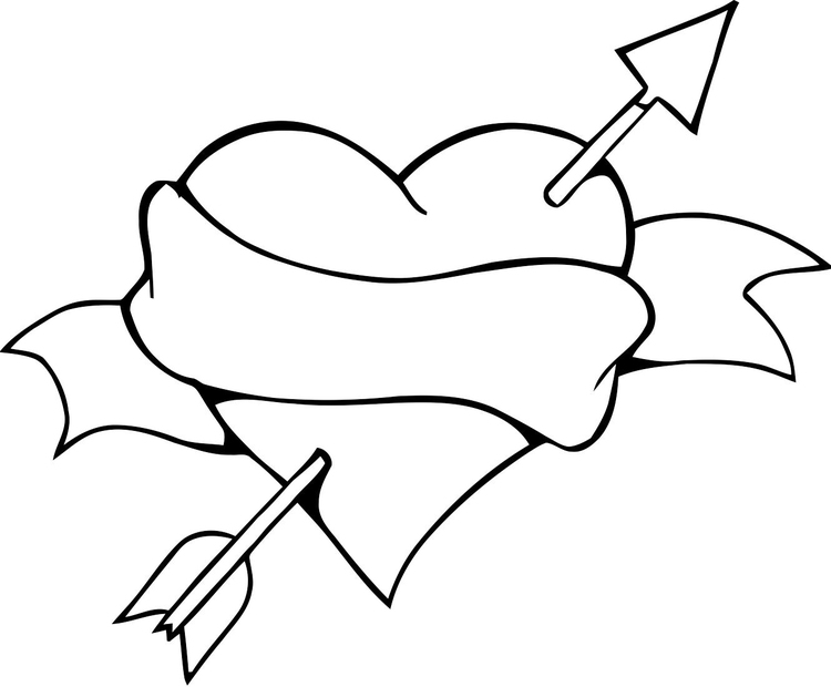 Coloring page valentines day