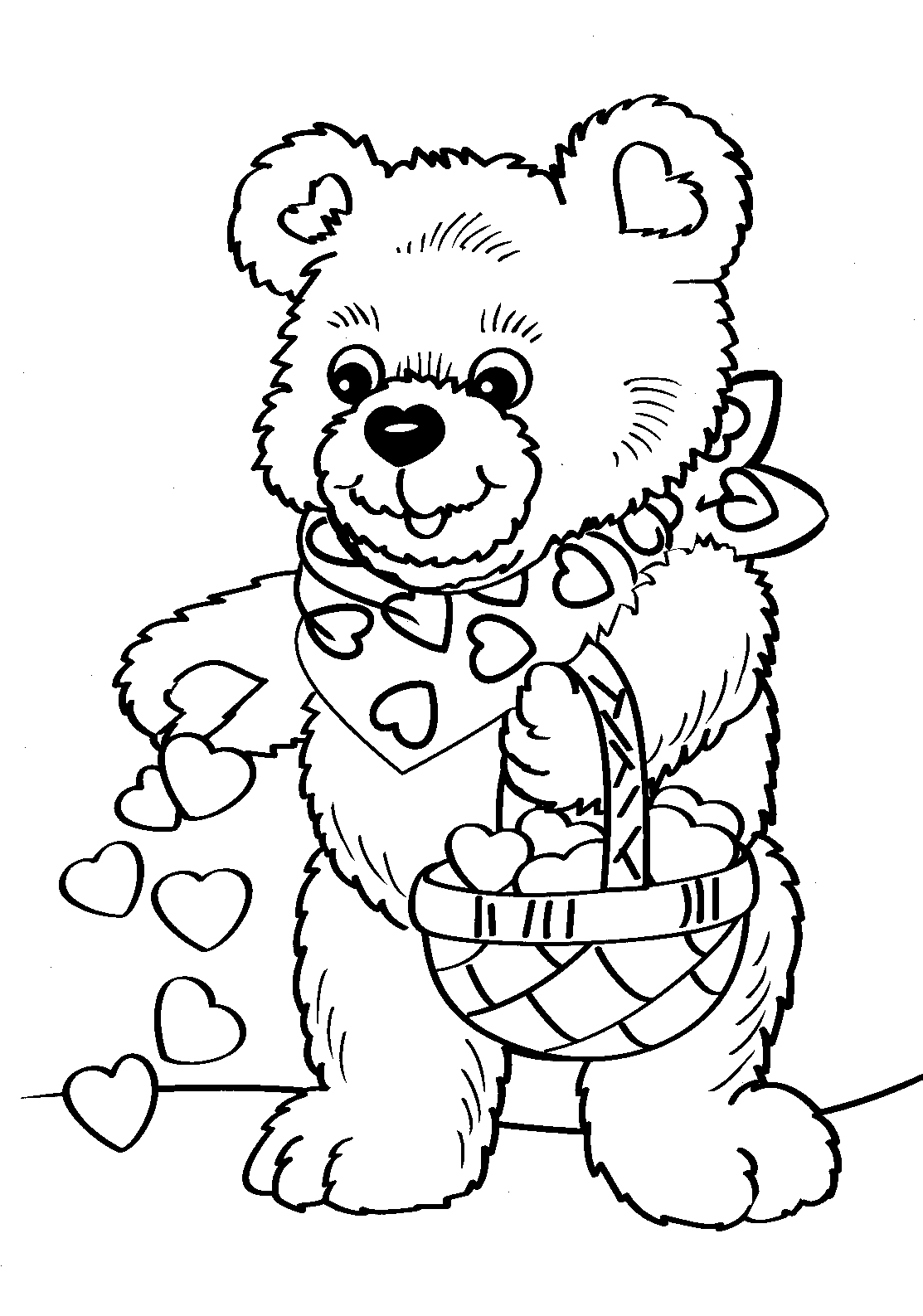 Valentines day coloring pages